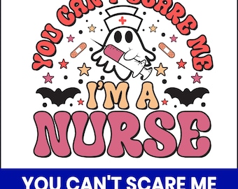 Funny Halloween Nurse PNG, Spooky Medical Clipart (Digital Download)