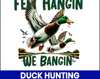 Duck Hunting T-Shirt PNG, Mallard Silhouette, Rustic Waterfowl Design