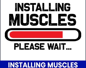 Muskeln SVG installieren, lustiges Fitnessstudio Zitat, Workout-Shirt-Design (digitaler Download)