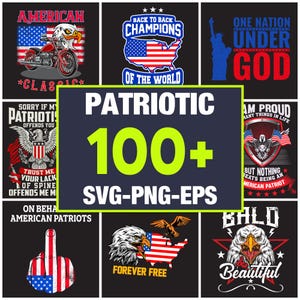 Patriotic PNG, USA PNG, American Flag Png, 4th of July Png, Independence Day Png, Red White Blue Png, Eagle Png, Military Png