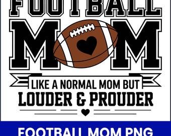 Football Mom PNG, Game Day Design, Sports Clipart (Digital Download)