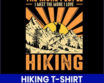 Wandern T-Shirt Design PNG, Outdoor Adventure Grafik (druckbar)