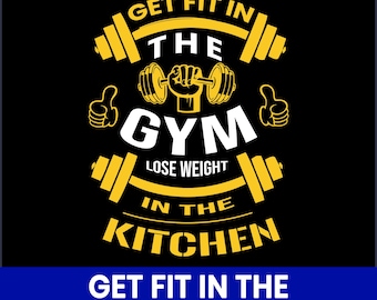 Gym Motivation Quote SVG, Fitness Shirt Design (Digital Download)