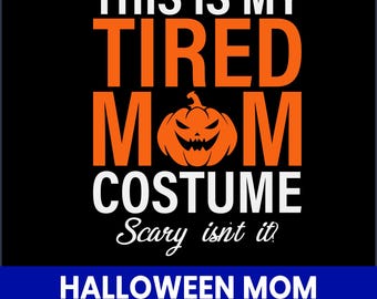 Halloween Mom SVG, Spooky Mama Pumpkin T-Shirt Design (Digital File)