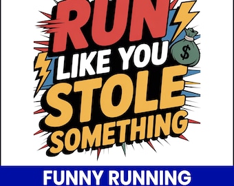 Divertido diseño PNG para correr, camiseta de entrenamiento, imágenes prediseñadas de corredor (descarga digital)