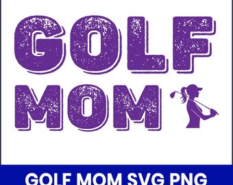 Divertente file SVG per mamme golfiste, design per magliette, file di taglio per Cricut (digitale)