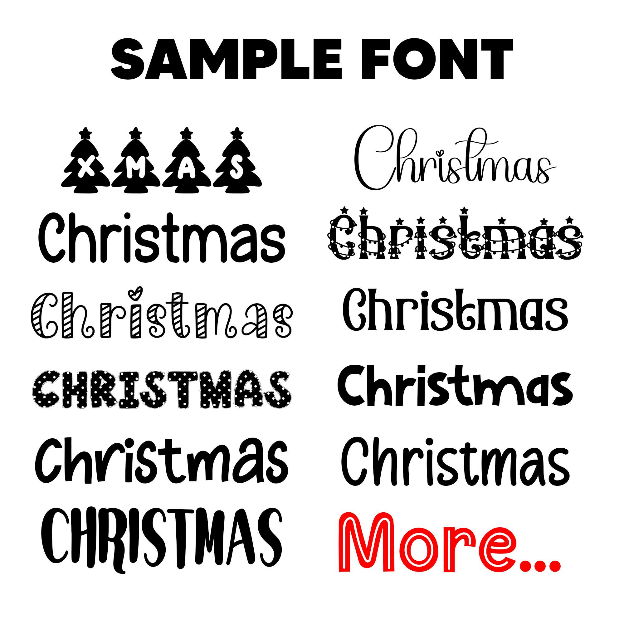 100+ Festive Christmas Fonts Bundle – Holiday SVG, TTF, OTF (instant ...
