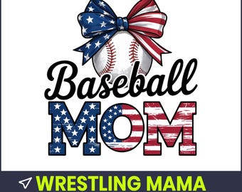 Baseball Mom PNG, Sports Sublimation Design (Digital Download)