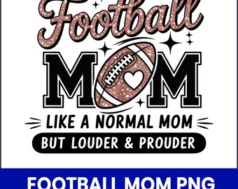 Football Mom Leopard Print PNG, Game Day Sublimation Design (Digital Download)