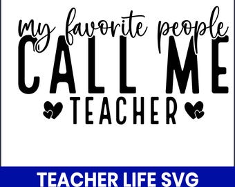 Teacher Life SVG, zabawny projekt koszulki dla nauczyciela (pobranie cyfrowe)