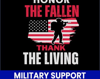 Military Support T-Shirt Design, Patriotic Veteran SVG (Digital Download)