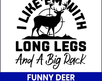 Funny Deer Hunting SVG, Antler Humor Clipart (Digital Files)