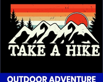 Bergwandern PNG, Outdoor Adventure Design (Digitaler Download)