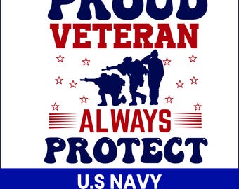 U.S. Navy Proud Mom SVG, Patriotic Military Family Cut File (Digital Download)
