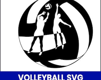 Equipo de voleibol SVG, imágenes prediseñadas deportivas (descarga digital)