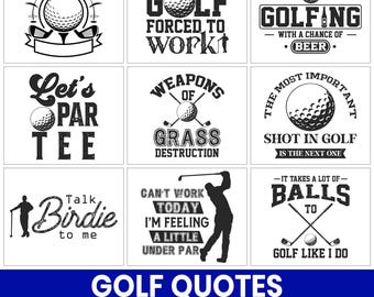 Funny Golf Quotes SVG Bundle, Golf Shirt Design (Digital Download)
