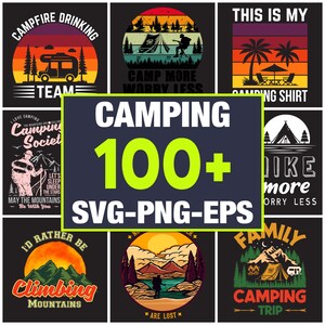 Camping PNG, Camping SVG, Retro Camping PNG, Outdoor Abenteuer Png, Zelt Clipart, Lagerfeuer Png, Wandern Png, Sommerlager Png, Wildnis Png