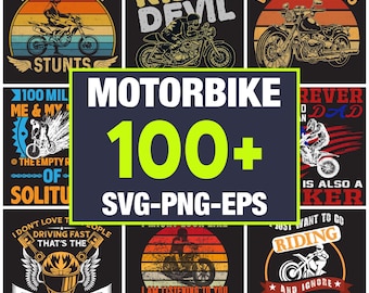 PNG de motocicleta, imágenes prediseñadas de motocicletas vintage, sublimación de motociclistas (svg, eps, dxf)