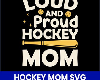 Hockeymamma SVG, Matchdags-tröjadesign (digital nedladdning)