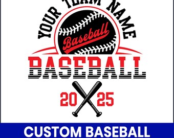 Benutzerdefinierter Baseball Name SVG, Sport-Team-Logo (Digitaler Download)