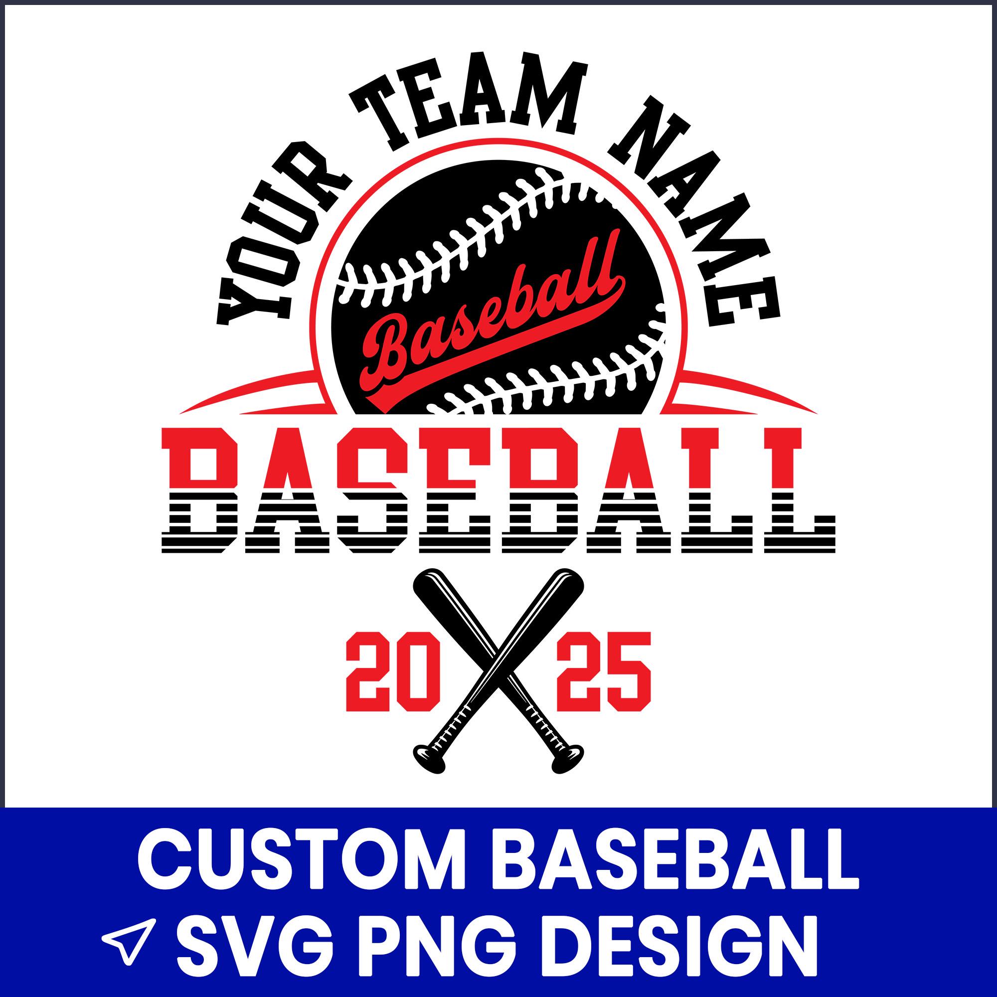 Custom Baseball Name SVG, Sports Team Logo (digital Download) - Etsy