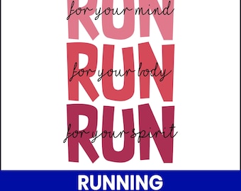 Frase motivacional para corredores en formato PNG, diseño de fitness (descarga digital)