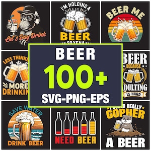 Beer PNG, Beer Clipart, Beer Mug PNG, Beer Sublimation, Beer Can PNG, Funny Beer Png, Retro Beer Png, Beer Glass Png, Cheers Png