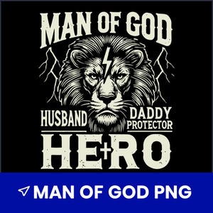 Man of God PNG, Christian Sublimation Design, Religious Shirt PNG, Faith Based Clipart, Bible Verse Printable, Jesus Graphic, Cricut