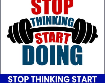 Fitness Quote PNG, Gym Motivation, Workout Clipart (300 DPI)