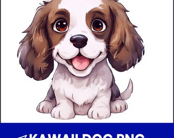 Clipart PNG de cachorro kawaii, gráficos de filhote em tons pastel (PNG transparente de 300 DPI)