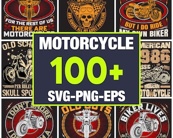 Motocicleta SVG PNG EPS, imágenes prediseñadas de motociclistas, diseños de sublimación