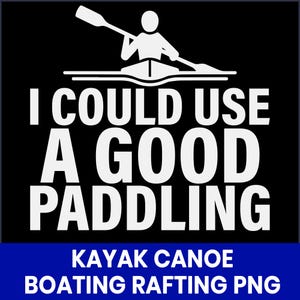 Paddeln Kayak Canoe Design, Fluss Abenteuer Wassersport Grafik (PNG)