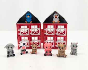 3D Printed Mini Barn Playset with Flexi Animals