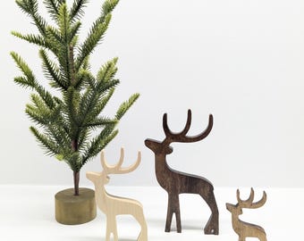 Indoor Wooden Reindeer Decor