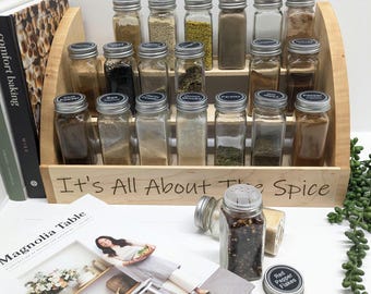Handmade Wooden Spice Rack