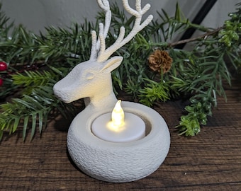 Decoraciones de velas de té con forma de ciervo