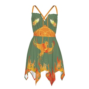 Phoenix - Slip Dress (Emerald Green)