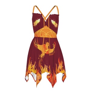Phoenix - Slip Dress (Crimson)