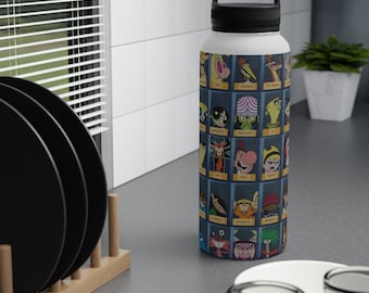 Cartoon Character Stainless Steel Water Bottle, Fun Hydration