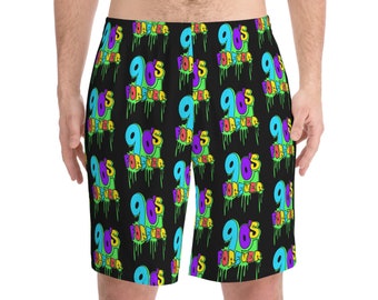 Short de plage élastique 90's Forever pour homme