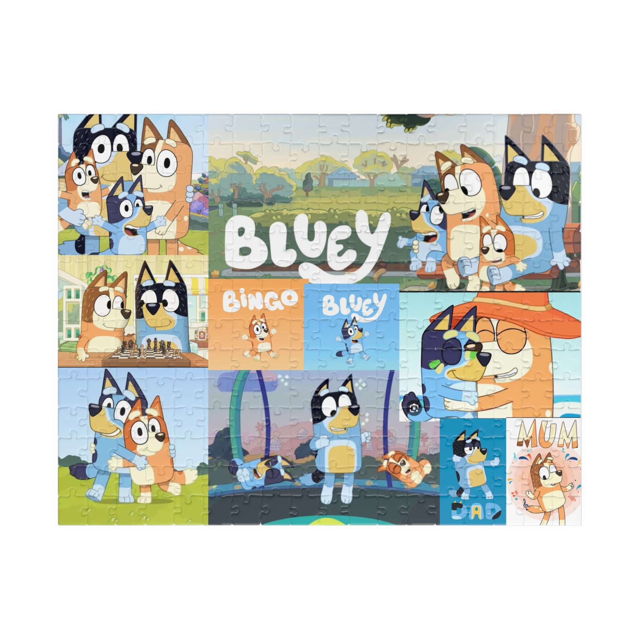 Bluey Puzzle 110, 252, 500, 1014-piece - Etsy