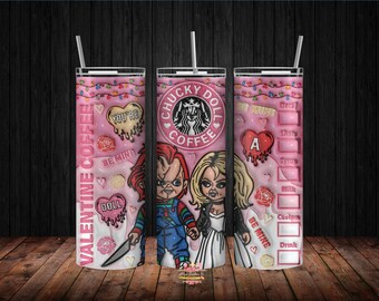 Vaso de San Valentín de Chucky Doll