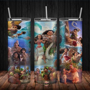 Cartoon Characters 20 oz Skinny Tumbler Sublimation, Cartoon Princess 20oz Tumbler Png, Movies Characters Straight Tumbler