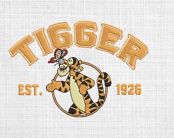 Happy tiger embroidery designs,Happy tiger embroidery files,Happy tiger character machine embroidery designs trendy,Happy tiger embroidery