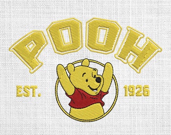 Happy Yellow Bear embroidery designs,Funny Yellow Bear embroidery files,  Happy Yellow Bear machine embroidery designs trendy, Happy Bear