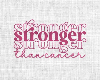 stronger than cancer embroidery designs, stronger than cancer embroidery pattern,  cancer machine embroidery designs, stronger than cancer