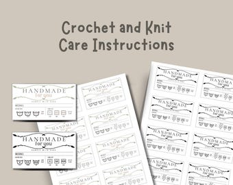 Care Label, Washing Instructions,  Care Card, Handmade Label, Clothing Tag, Printable Clothing Care Tag for Small Business, How to Wash