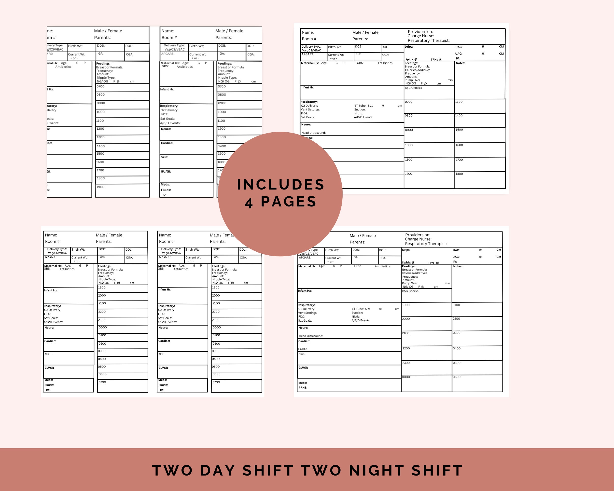 Day Shiftnote NICU Nurse Brain, Nurse Report Sheet, Nurse Notes, Day Shift, Night ...