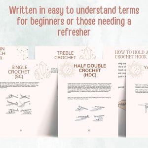 Crochet Guide for Beginners, Crochet Reference Sheets, Crochet Cheat ...