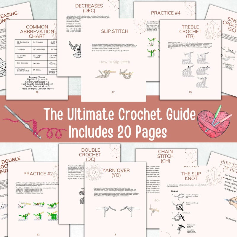 Crochet Learning Guide - Etsy